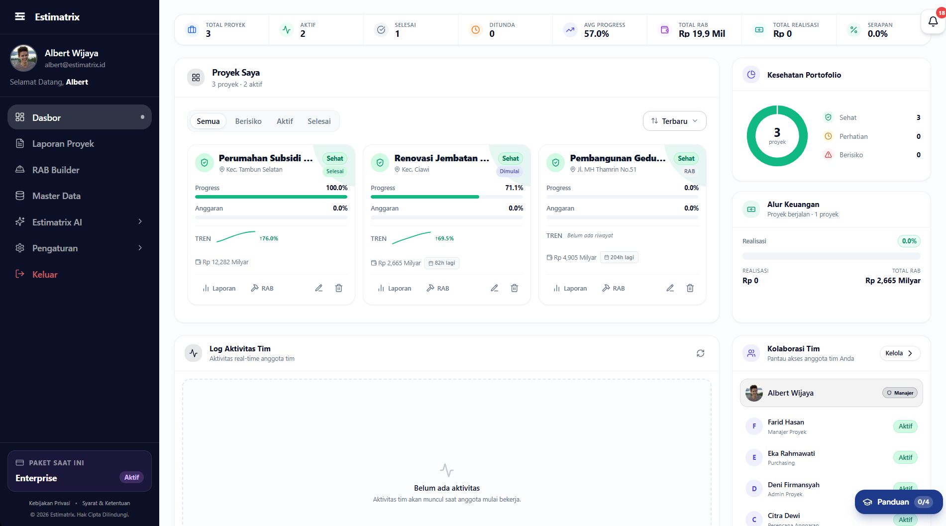 Estimatrix — Software Manajemen Konstruksi Indonesia | RAB ...